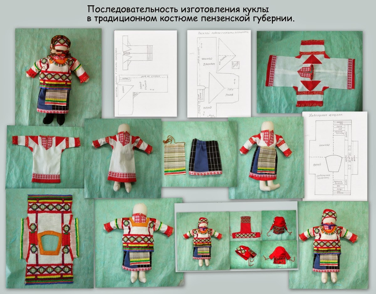 Народная кукла выкройка